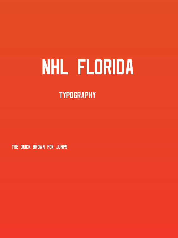NHL Florida Poster