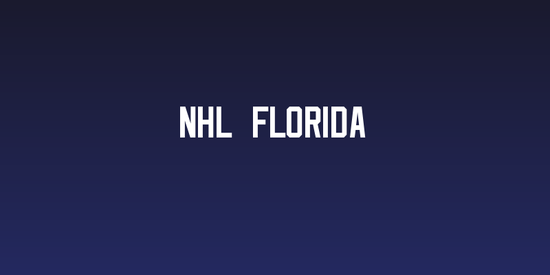 NHL Florida Social Header