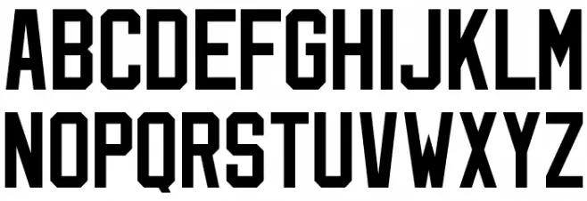 NHL Florida خط أحرف صغيرة