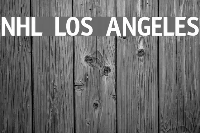 NHL Los Angeles Font examples