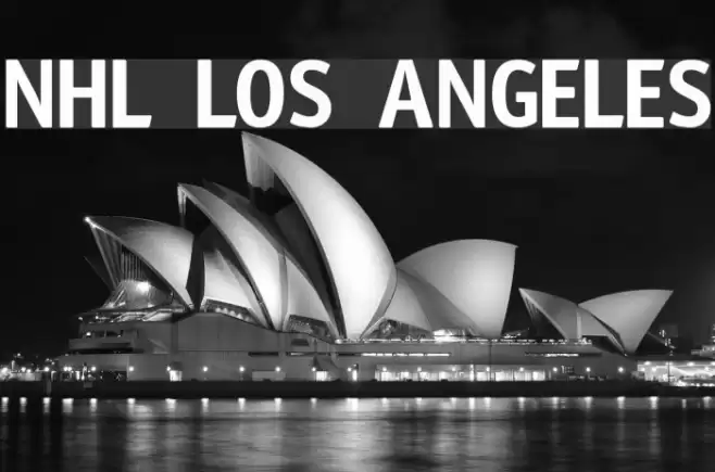 NHL Los Angeles Font examples