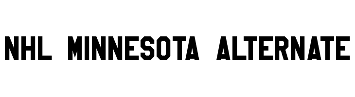 NHL Minnesota Alternate  font caratteri gratis