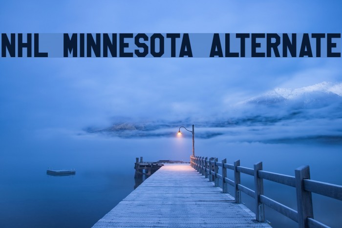 NHL Minnesota Alternate Font examples