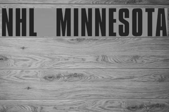 NHL Minnesota Font examples
