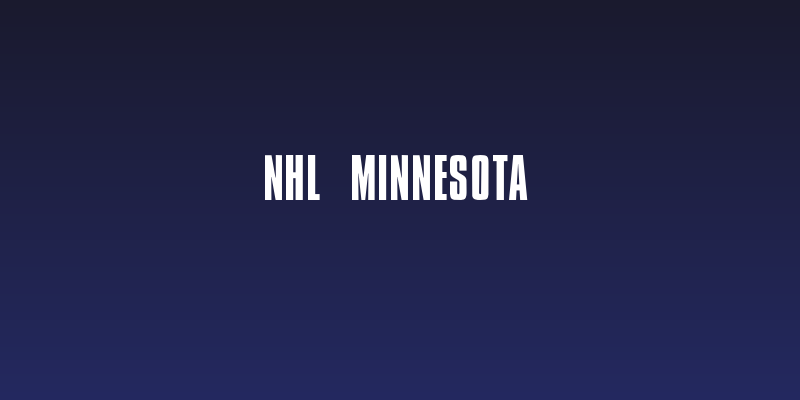 NHL Minnesota Social Header