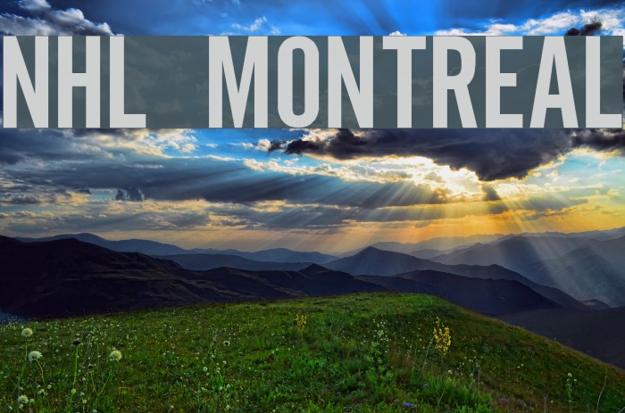 NHL Montreal Font examples