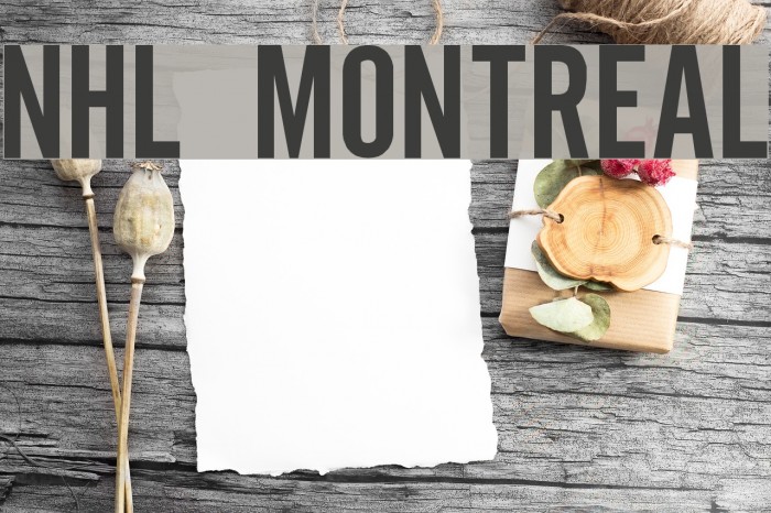 NHL Montreal Font examples