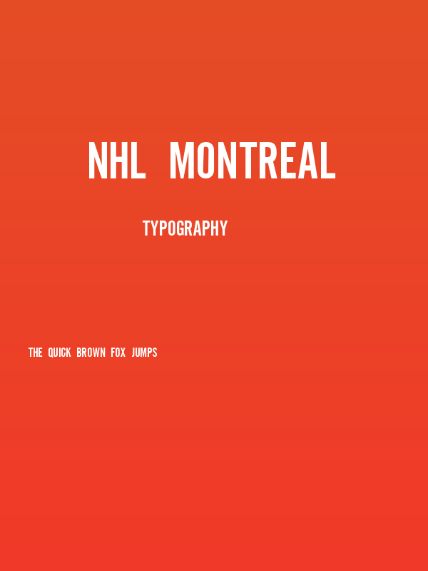 NHL Montreal Poster