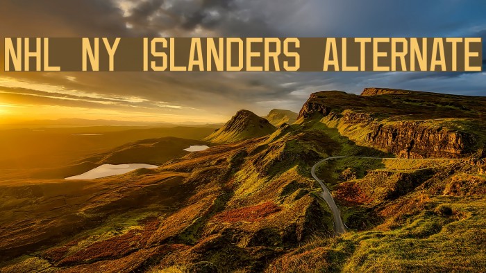 NHL NY Islanders Alternate Font examples