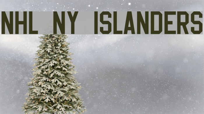NHL NY Islanders Font examples