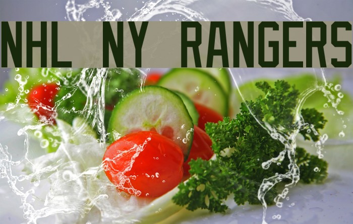 NHL NY Rangers Font examples