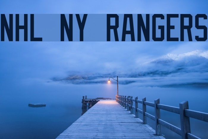 NHL NY Rangers Font examples