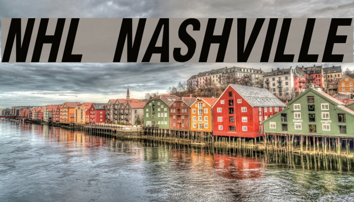 NHL Nashville Font examples