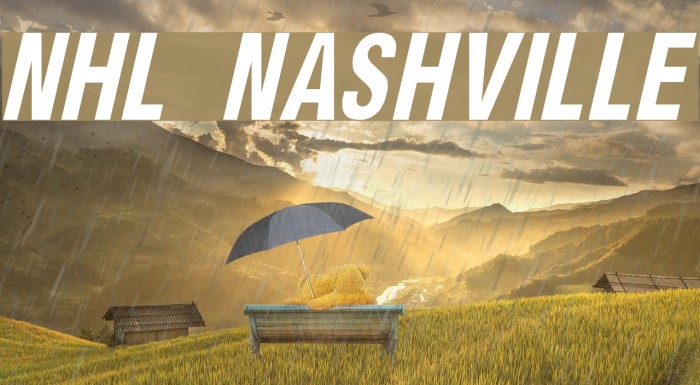 NHL Nashville Font examples