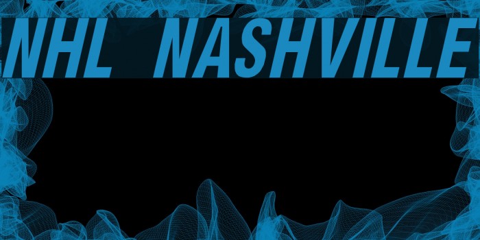 NHL Nashville Font examples