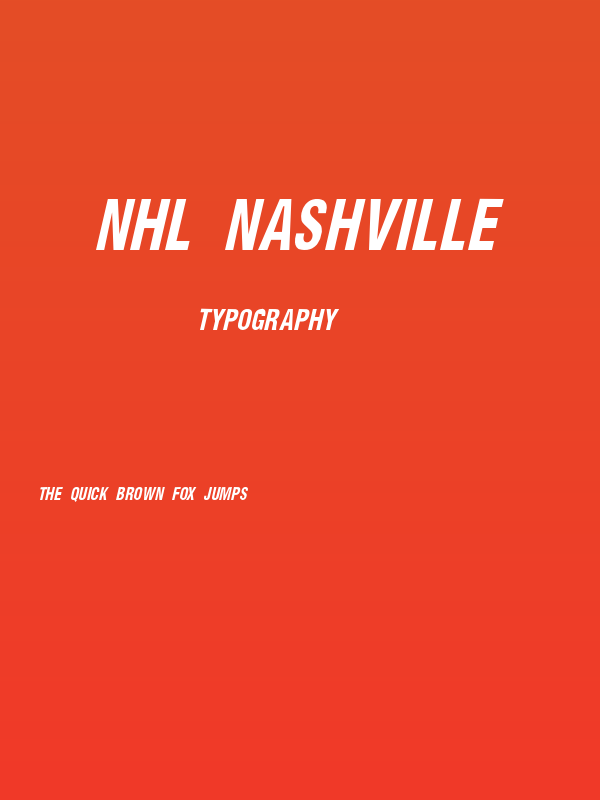NHL Nashville Poster