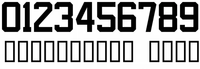 NHL New Jersey Font OTHER CHARS