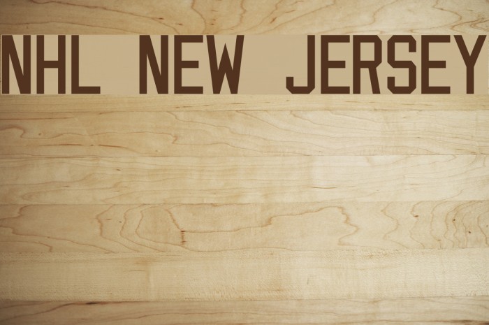 NHL New Jersey Font examples