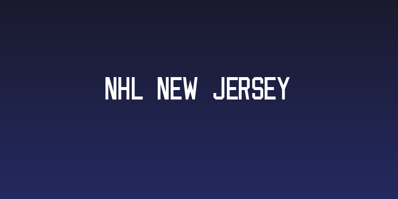 NHL New Jersey Social Header
