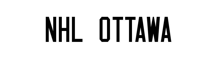 NHL Ottawa Font