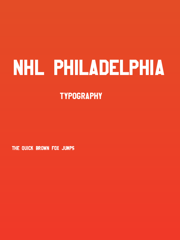 NHL Philadelphia Poster