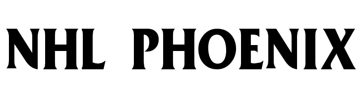 NHL Phoenix Font
