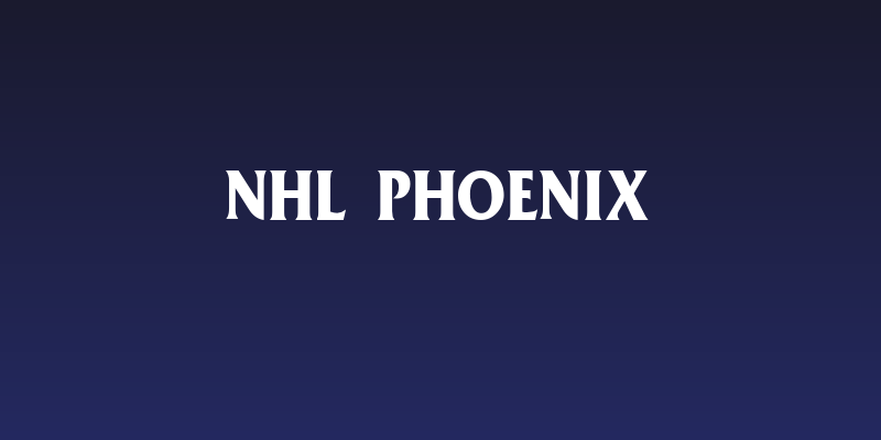 NHL Phoenix Social Header