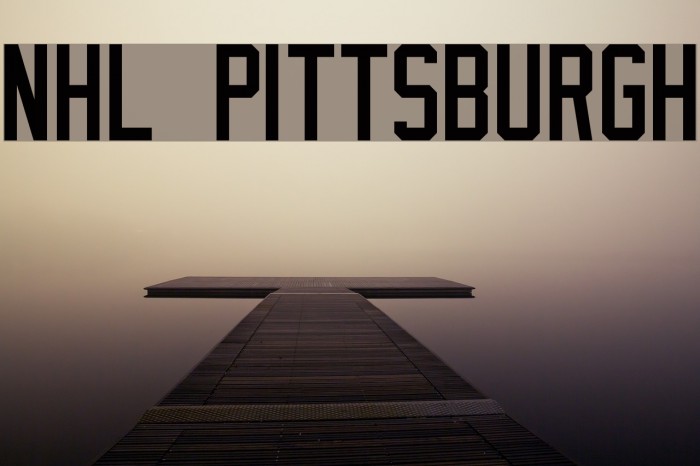 NHL Pittsburgh Font examples