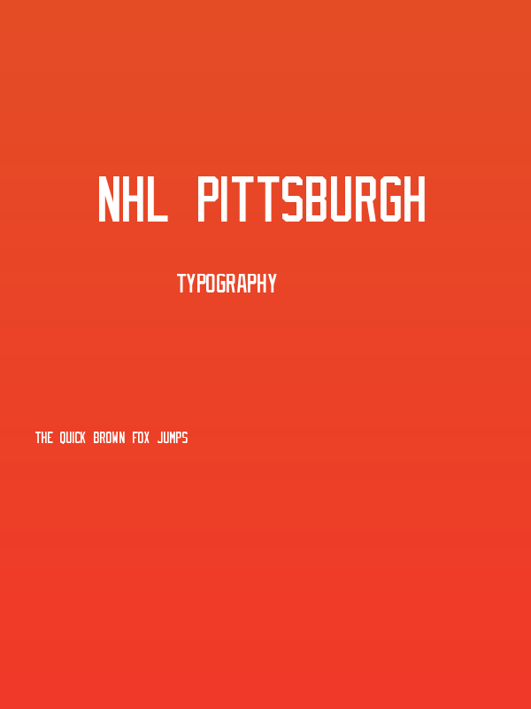 NHL Pittsburgh Poster