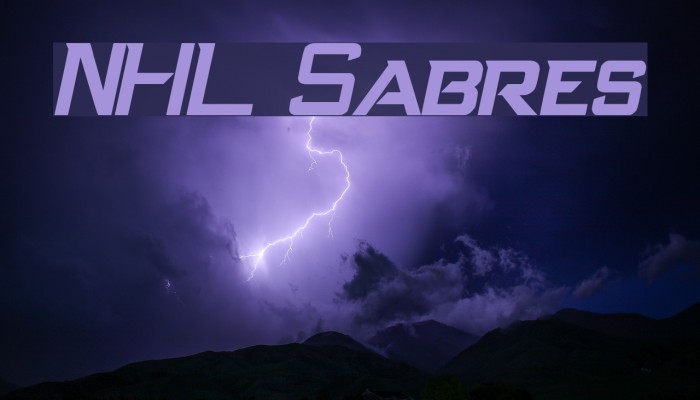 NHL Sabres Font examples