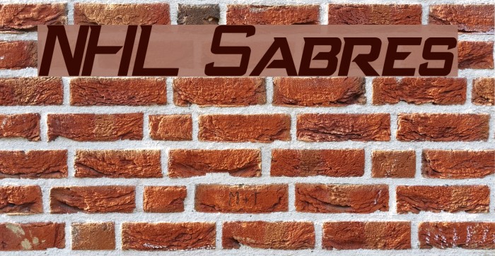 NHL Sabres Font examples