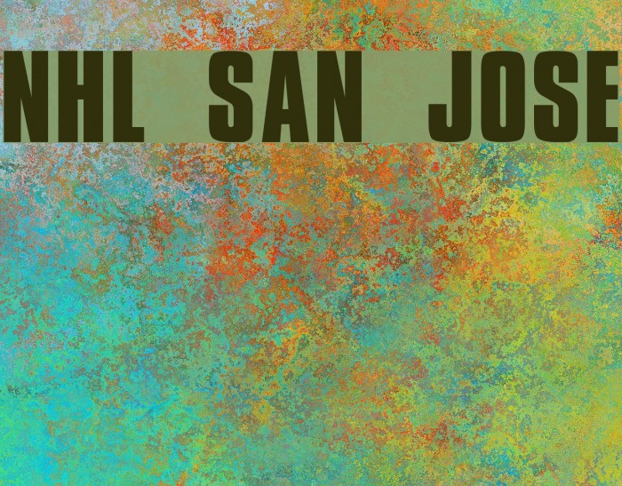 NHL San Jose Font examples