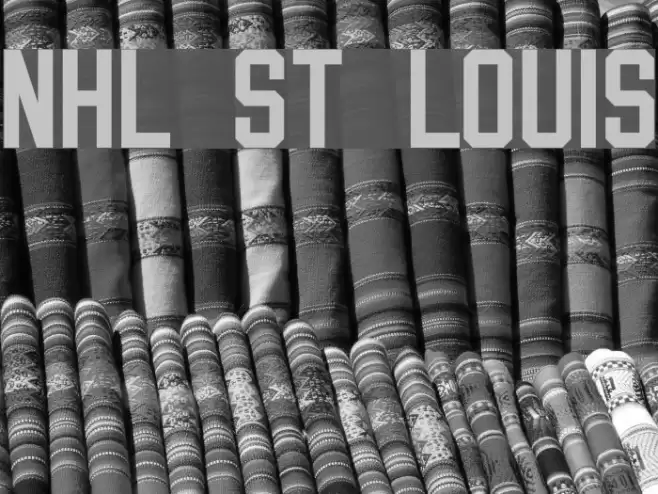NHL St Louis Font examples