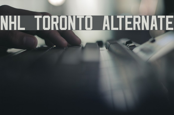 NHL Toronto Alternate Font examples