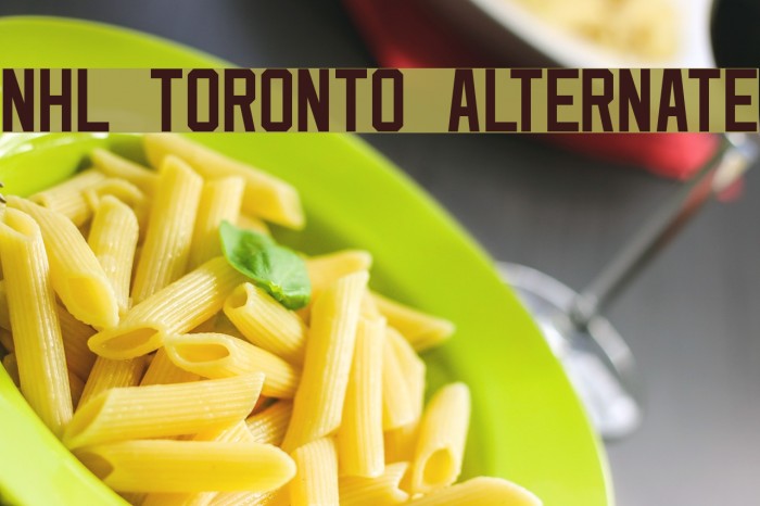 NHL Toronto Alternate Font examples