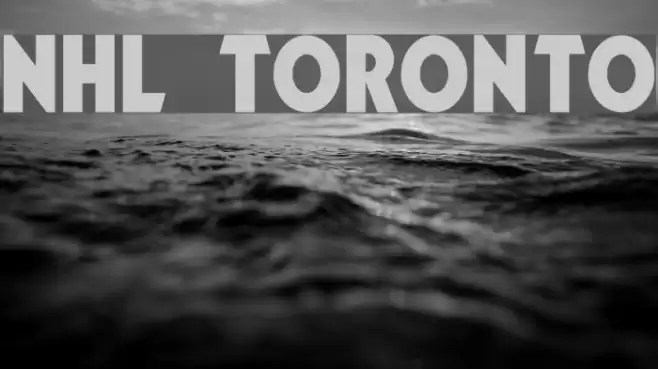 NHL Toronto Font examples