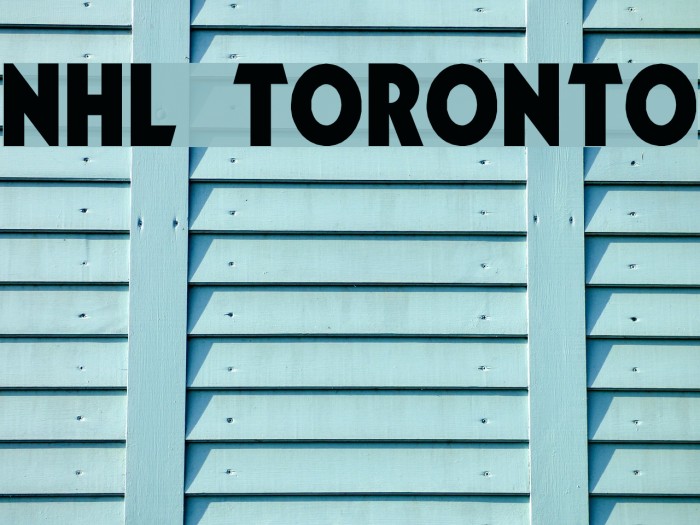 NHL Toronto Font examples