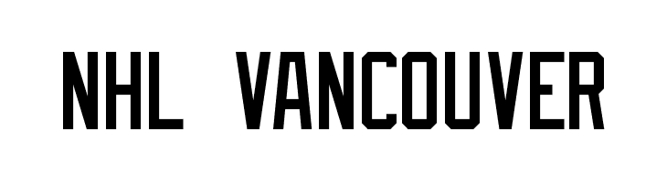 NHL Vancouver  Скачать бесплатные шрифты