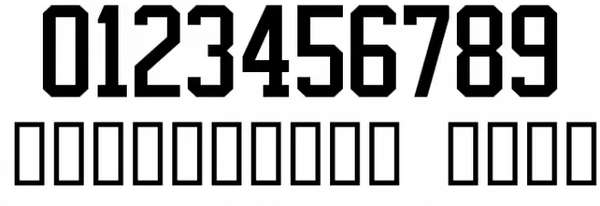 NHL Vancouver Font OTHER CHARS