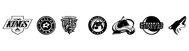 NHL WEST  Frei Schriftart Herunterladen