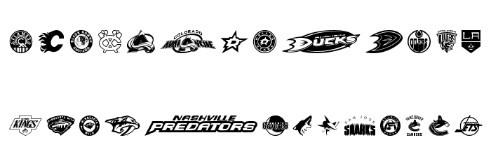 NHL WEST Font LOWERCASE