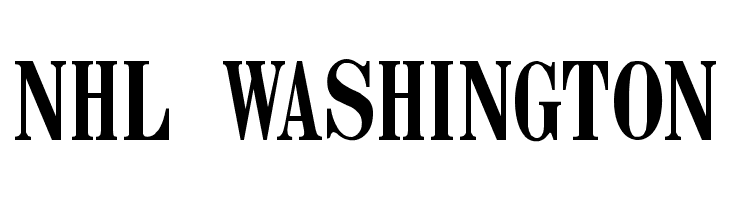 NHL Washington  नि: शुल्क फ़ॉन्ट्स डाउनलोड