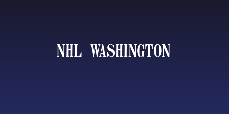 NHL Washington Social Header