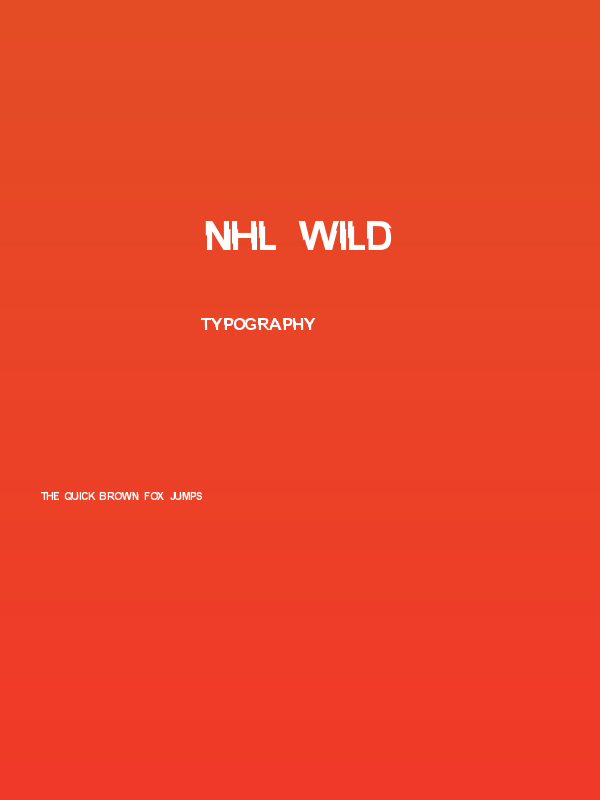 NHL Wild Poster