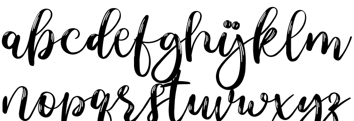 Nhadiem Elans Demo Font LOWERCASE