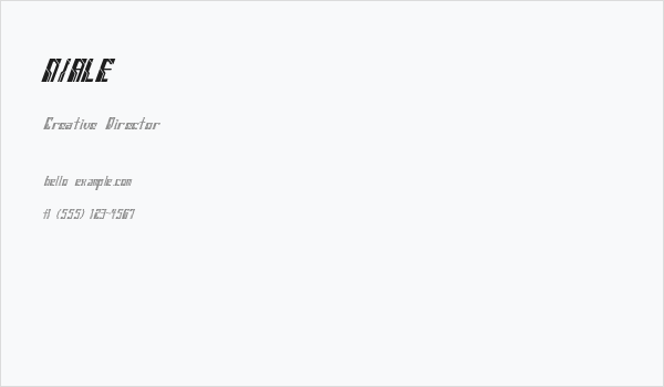 NIALE Business Card