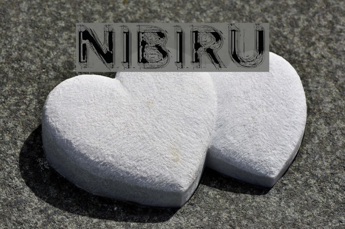 NIBIRU Font examples