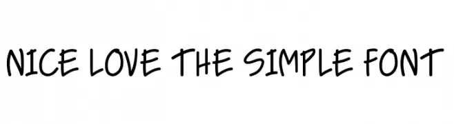 NICE LOVE THE SIMPLE FONT  font caratteri gratis