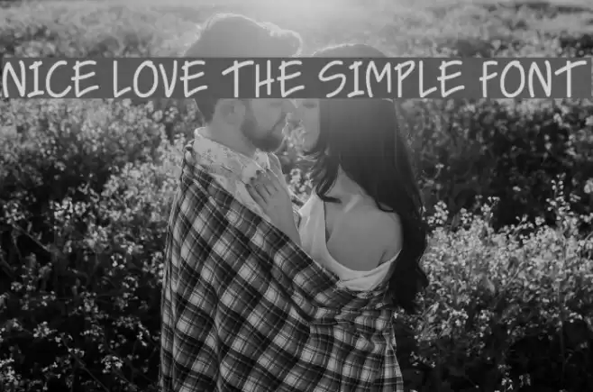 NICE LOVE THE SIMPLE FONT Fuentes examples