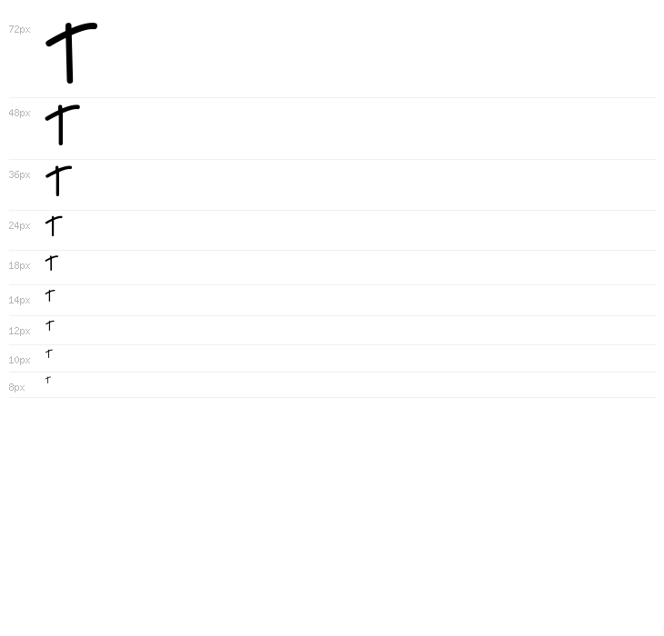 NICE LOVE THE SIMPLE FONT Waterfall